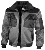 Pilotska jakna QUALITEX sivo/crna, 265 g/m², vel. XXL, Z23621XXL