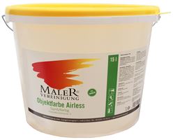 Innendispersion Objektfarbe Airless weiß stumpfmatt 15l/Kübel 24Kübel/Pal, Z4067-1