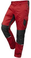 Bundhose QUALITEX IND, rot/anthrazit, 250 g/m², Gr. 60, Z42014-RABH60
