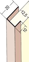Einfassprofil PVC 3741 12,5mm 2,5lfm/Sta, 50Sta/Bd, 42Bd/Pal, Z43741250
