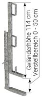 Zaštitna ograda 1,14m pocinkovana, Z4811620V