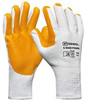 Radne rukavice G-BASE POWER, bijelo/narančaste, latex/guma, EN388, vel. 9, pakiranje 12/120, ZEP76001209