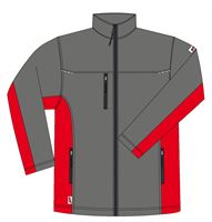 Softshell jakna LO-ACTIVE antracit/crvena 300 g/m² vel. 62 5kom/pak, ZLO-ACTAR-SJ62