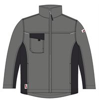 Radna jakna LO-ACTIVE sivo/crna 245 g/m² vel. 52 5kom/pak, ZLO-ACTAS-BJ52