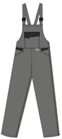 Pantalone s tregerima LO-ACTIVE antracit/crne 245 g/m² vel. 60 5kom/pak, ZLO-ACTAS-LH60