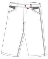 Kratke pantalone LO-ACTIVE bele/antracit 245 g/m² vel. 52 5kom/pak, ZLO-ACTWA-AS52