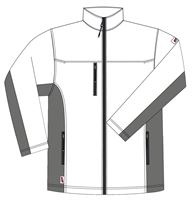 Softshell jakna LO-ACTIVE bijela/antracit 300 g/m² vel. 62 5kom/pak, ZLO-ACTWA-SJ62
