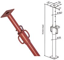 Podupirač zida 110-180cm pocinčani, ZPP180