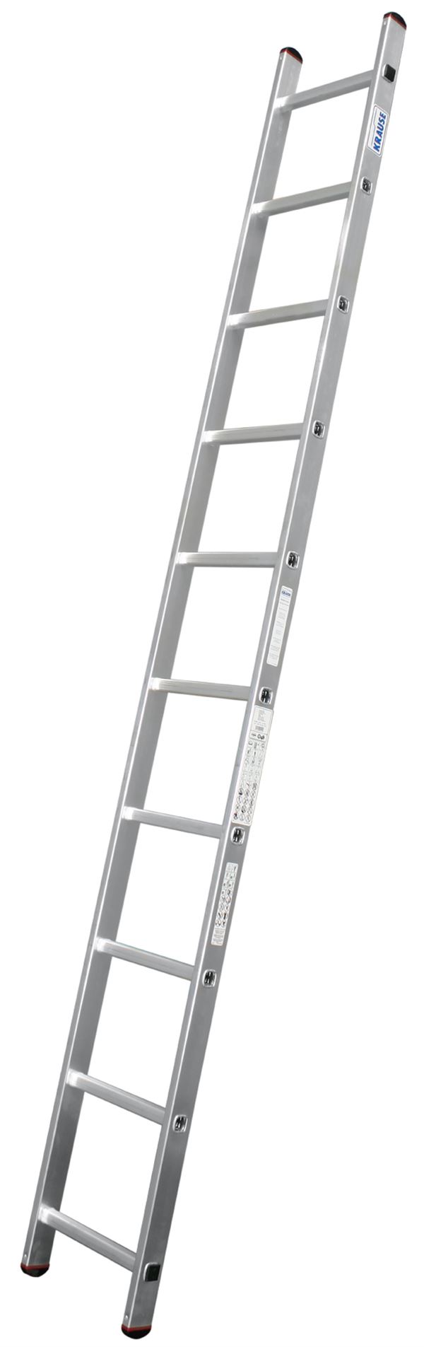 Merdevine za naslanjanje Alu KRAUSE® CORDA® 10 gazišta 2,80m, RV=3,75m, 4,0kg, Z010100