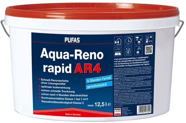 Isolier- und Renovierfarbe AQUA-RENO RAPID AR4 12,5l/Kübel 32Kübel/Pal, Z019705000