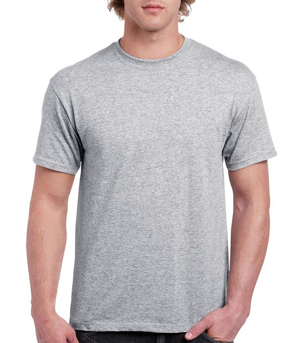 T-Shirt kratki rukav Gildan Heavy Cotton, sport crvena/ siva, 180 g/m², vel. XXL, Z18009SGXXL
