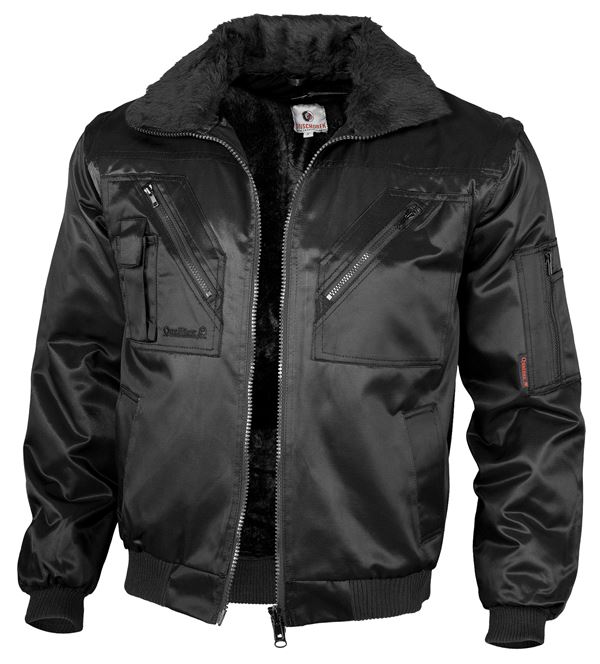 Pilotska jakna QUALITEX crna, 265 g/m², vel. XXL, Z23618XXL
