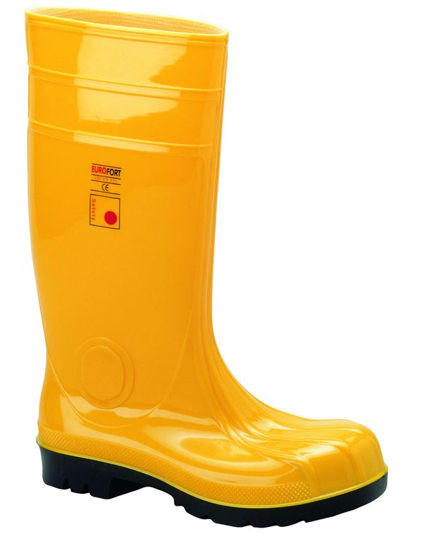 Radne čizme PVC EUROFORT S 5 žute EN ISO 20345 S5 SRC vel. 45, Z3536145