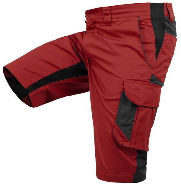 Arbeitsshorts QUALITEX IND, rot/anthrazit, 250 g/m², Gr. 54, Z47014-RAAS54