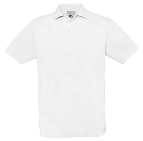 Poloshirt Piqué SAFRAN weiß, 180g/m², Gr. M, VPE10, Z54942M