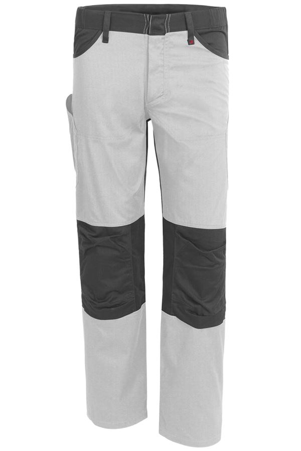 Bundhose QUALITEX X-Serie, weiß/grau, 245 g/m², Gr. 60, Z61938QX460