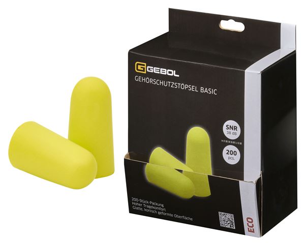 Čepići za uši BASIC žuti, SNR 38dB, EN352-2, 100pari/pak = 200kom, Z731103