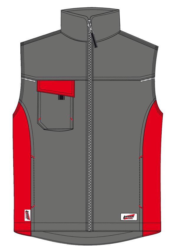 Zimski prsluk LO-ACTIVE antracit/crveni 245 g/m² vel. 56 5kom/pak, ZLO-ACTAR-WW56