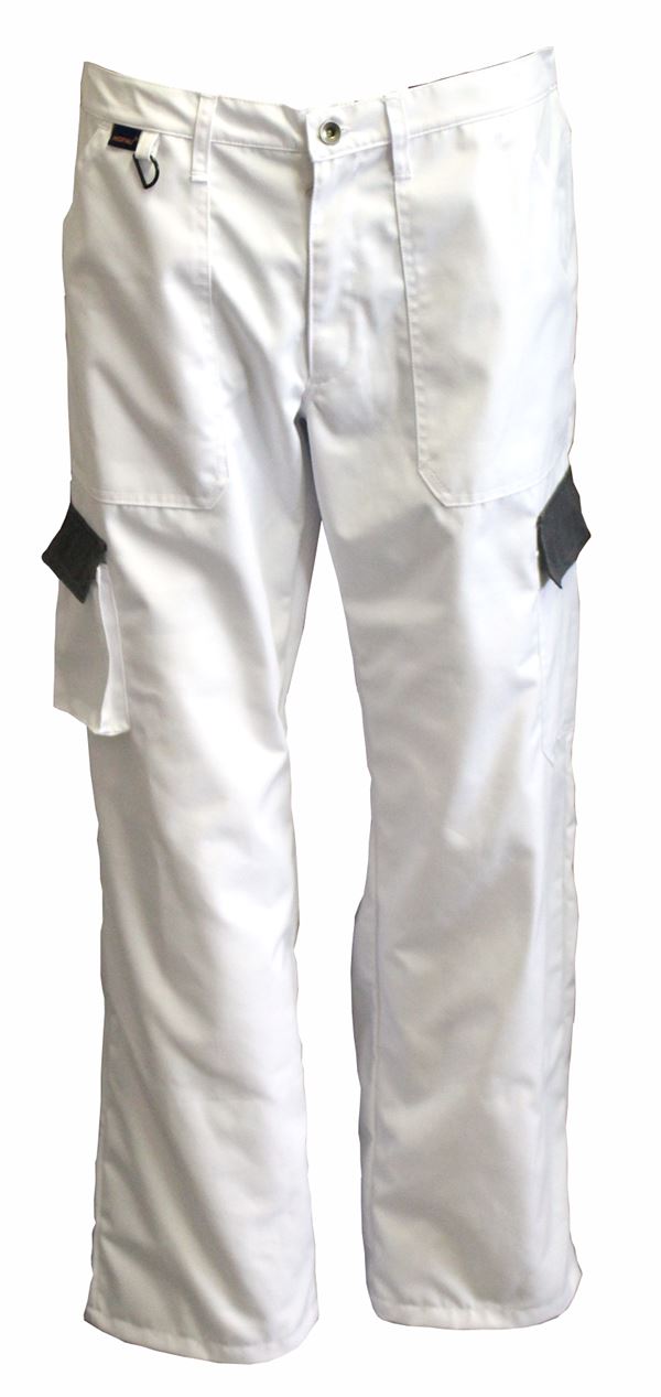 Pantalone LO-PROTEC bele 245 g/m² vel. 50, ZLO-PROTEC-BH50