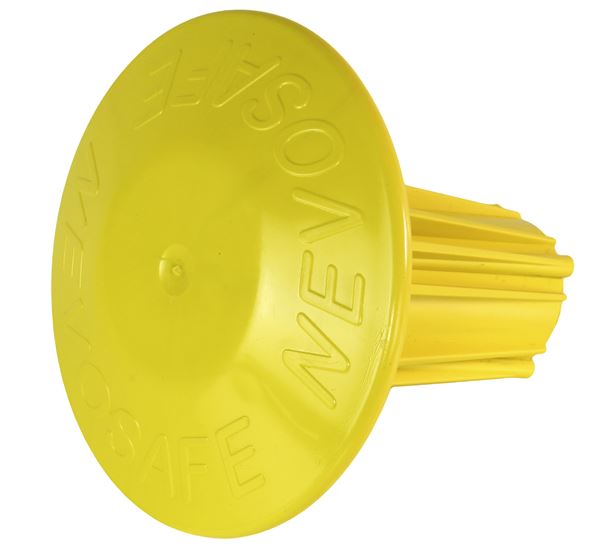 Zaštitna kapa NEVOSAFE-PLUS sa čeličnim umetkom žuta za šipke 20-36mm 70kom/kart 24kart/pal, ZSKAS2036G70